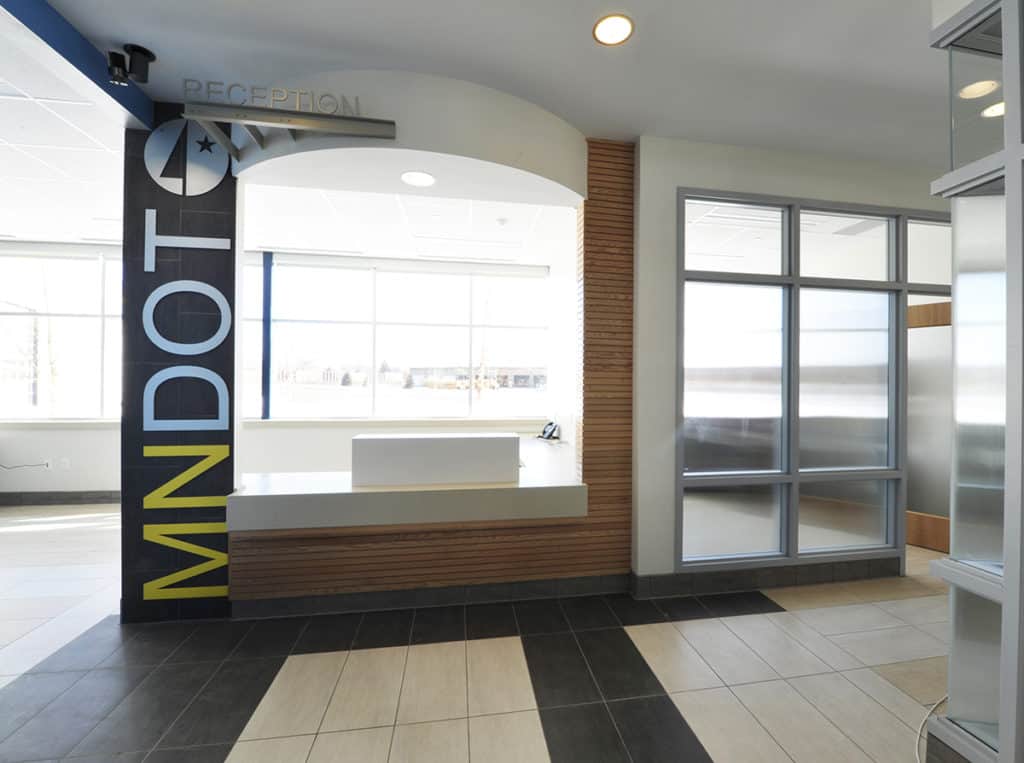 MnDOT Maple Grove Maintenance Facility Reception Desk